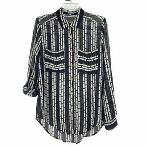 Charlotte Russe Blouse Top Medium 9556 Ethnic